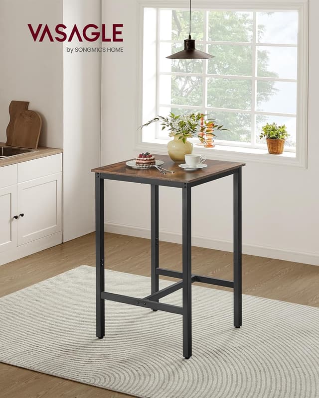 Thumbnail 1 de VASAGLE LBT035K01 square tall bar table 60×60 cm