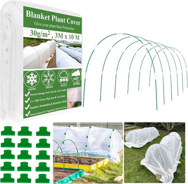 Thumbnail 6 de Gartenvlies Frostschutz Folientunnel Kit 3x15m