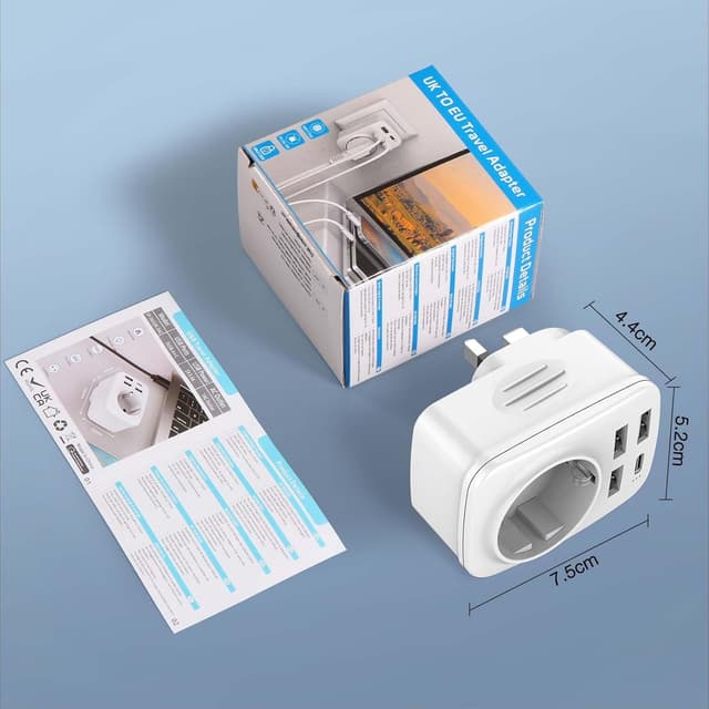 Thumbnail 6 de Hoppac Adaptador UK a Español 5 en 1