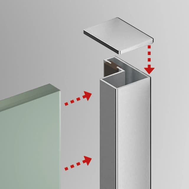Thumbnail 4 de Ibermampara Britania Mampara bañera 8 mm, 147 cm