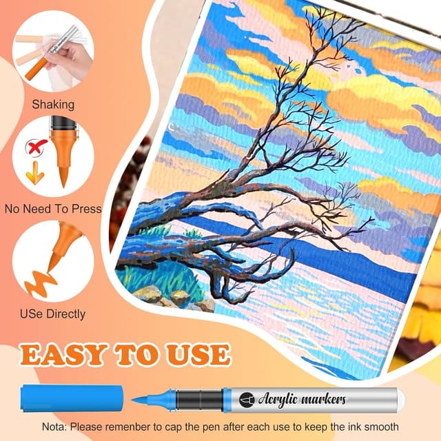 Detalle 2 de Vozuna 120 Acrylstifte Set für Steine