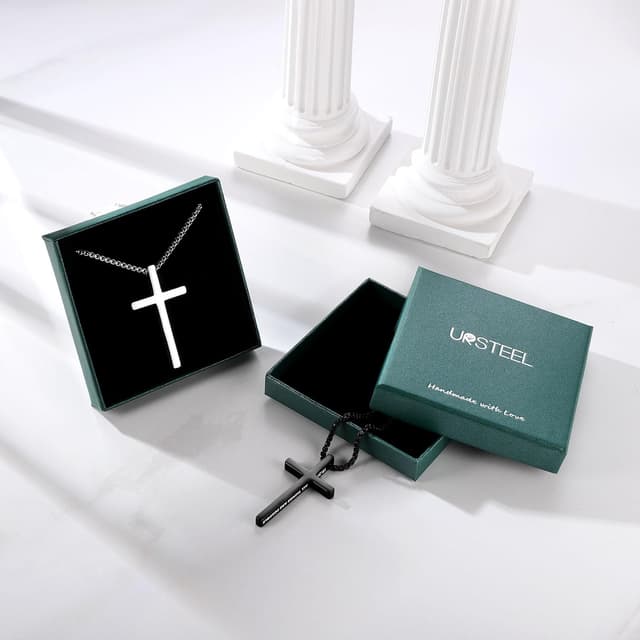 Thumbnail 6 de Ursteel Cross Necklace 45.6mm