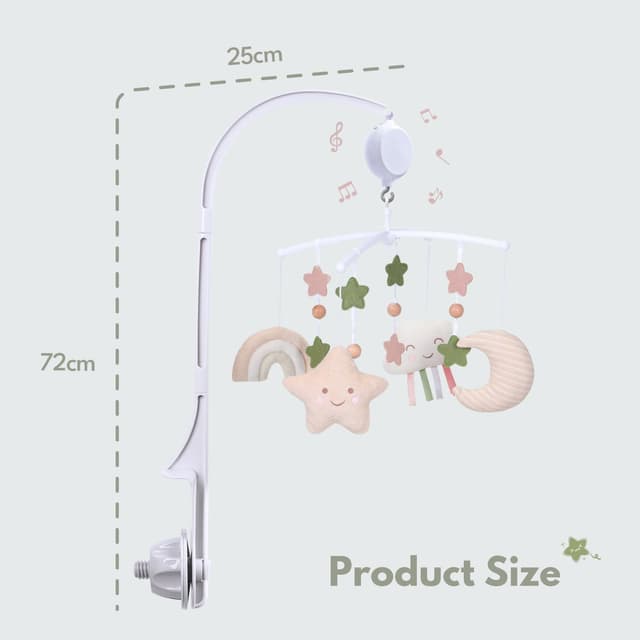 Thumbnail 2 de COTTONBEBE Mobile Spieluhr 35 👶