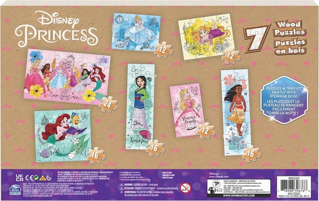 Thumbnail 5 de Spin Master Games Disney Princess Puzzles 7-Pack đź§©