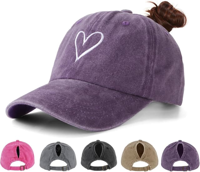 Imagen de Acado Ponytail Baseball Cap adjustable distressed en OfertitasTOP