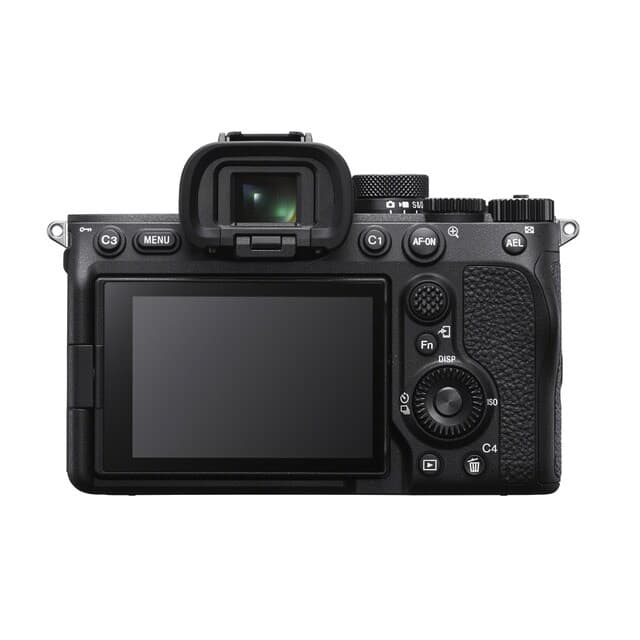 Detalle de Sony Alpha 7M4 cámara Full Frame cuerpo 33 MP