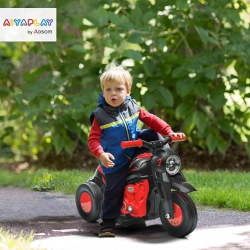 Detalle 2 de AIYAPLAY Moto Eléctrica para Niños 6V con Burbujas