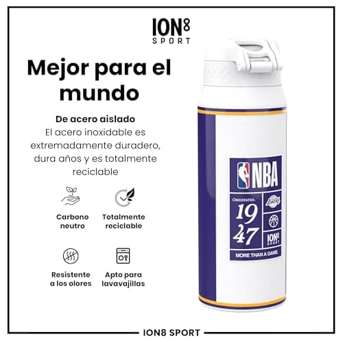 Thumbnail 4 de ion8 NBA Los Angeles Lakers Botella térmica 750 ml 🥤