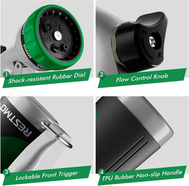 Thumbnail 6 de RESTMO Garden Hose Nozzle 7 Patterns