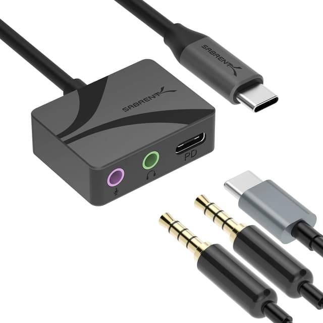 Thumbnail 6 de SABRENT AU-MMSA externe Soundkarte: USB auf 3,5-mm Klinke für Kopfhörer & Mikrofon