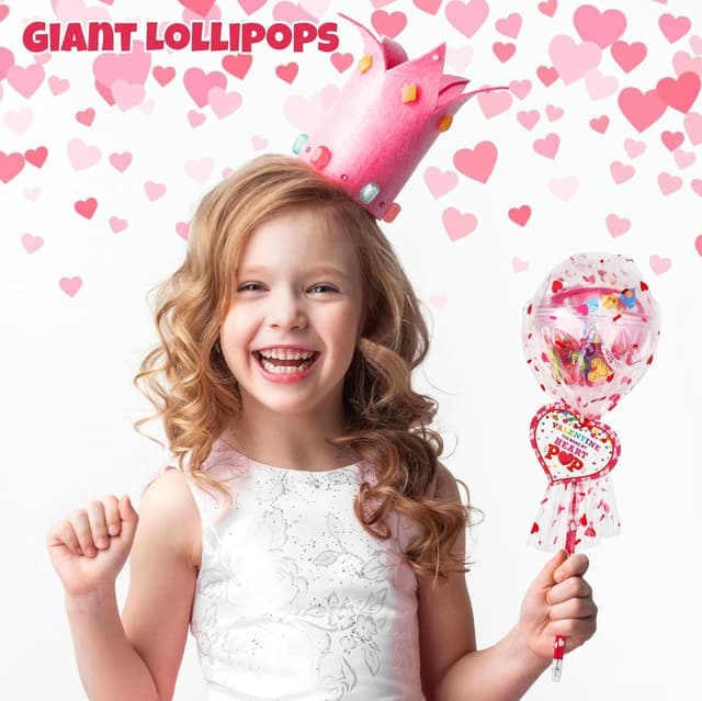 Thumbnail 1 de POPGIFTU Valentine 28-Pack Lollipop Stationery