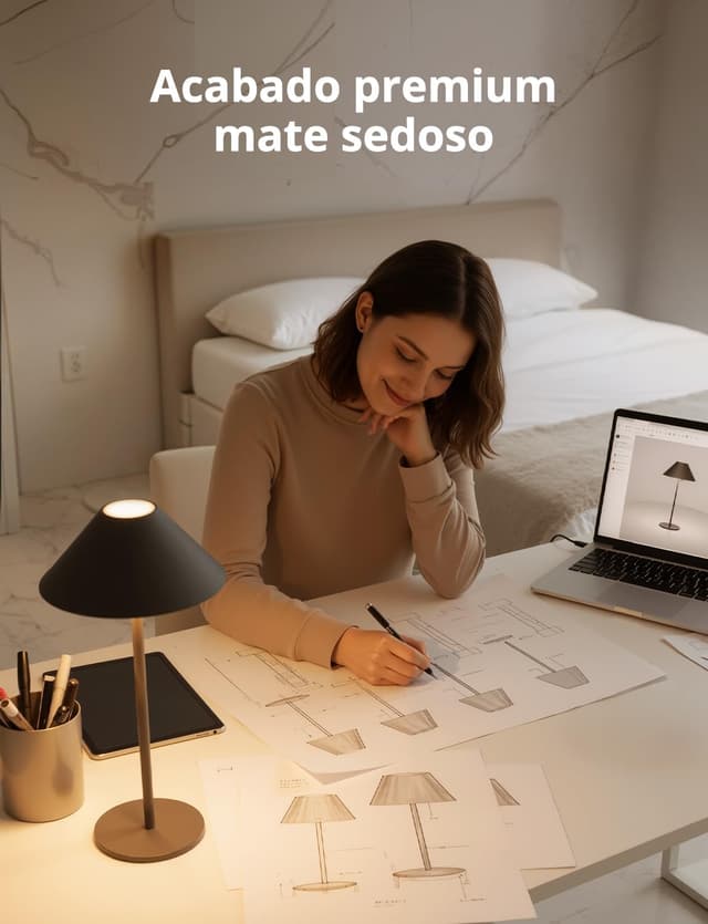 Detalle de Bojim Lamparas de Mesita 4000 mAh 🌙