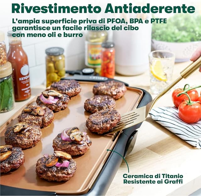 Thumbnail 2 de BELLA Plancha eléctrica cerámica de titanio 51 cm