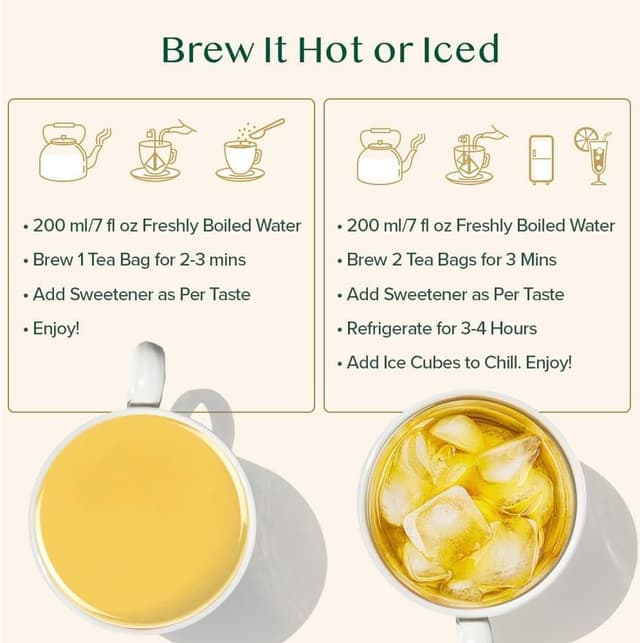 Detalle 2 de VAHDAM Tè Verde Decaffeinato dell’Himalaya in filtri piramidali (100 bustine) – senza caffeina