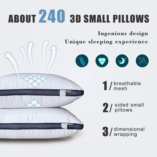 Detalle 2 de Meoflaw Pillows for Sleeping Queen 2-Pack