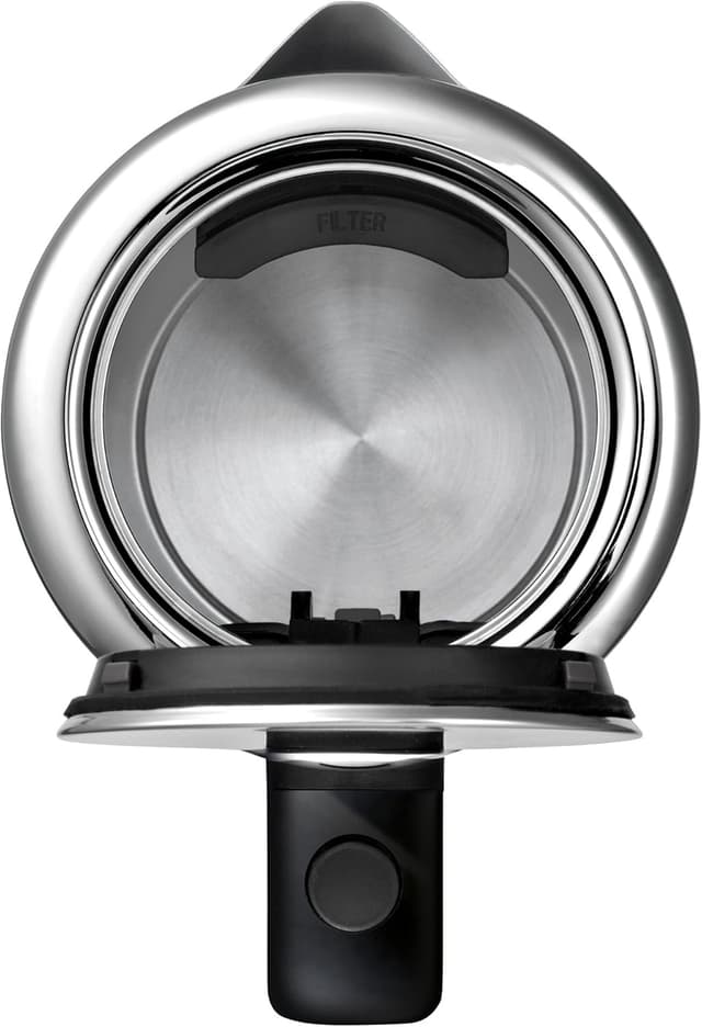 Detalle de WMF Lono Wasserkocher aus Cromargan Edelstahl matt, 1,6 l – 2400 W mit Kalkfilter & beleuchteter Wasserstandsanzeige