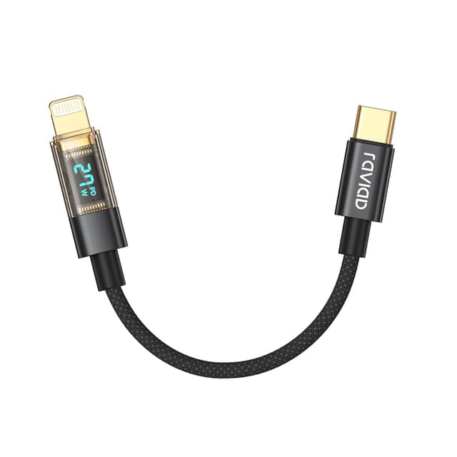 Detalle de RAVIAD Cable USB C a Lightning 15CM