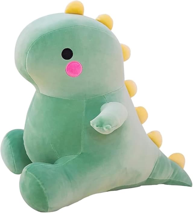 Detalle de DUANMUL Cute Fat Dinosaur Plush Toys (Green, 8in) — Soft Stuffed Dino for Kids