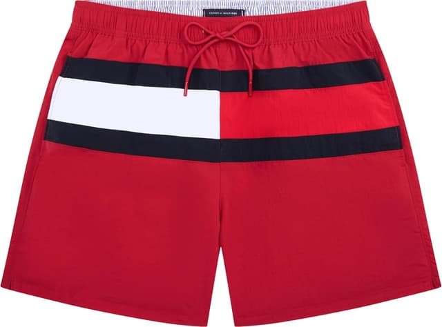 Detalle de Tommy Hilfiger Men’s Long Drawstring Swim Shorts