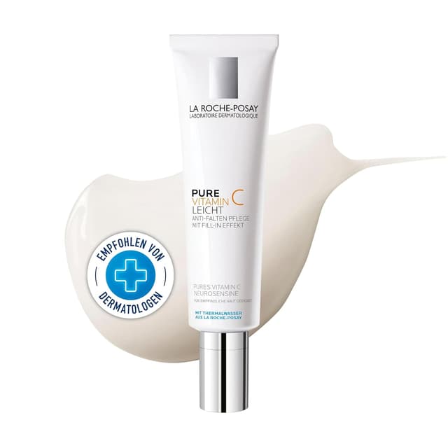 Detalle de La Roche-Posay Pure Vitamin C Leicht Anti-Aging-Gesichtscreme mit Vitamin C & Hyaluron (40 ml)