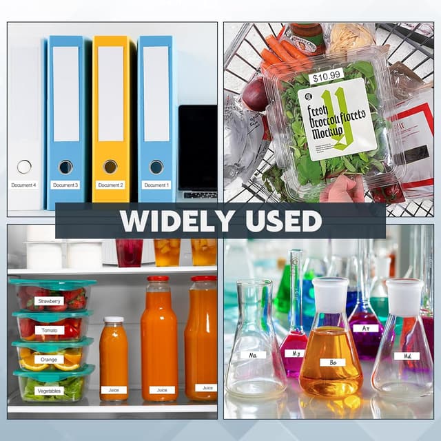 Detalle 2 de 4 Rollen TZe-231 Etikettenband (12 mm) kompatibel mit Brother P‑Touch – Schwarz auf Weiß