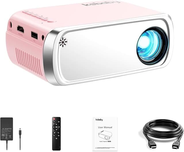 Imagen de Ksbaby Proyector portátil para exteriores 🎬 Compatible con HDMI, USB en OfertitasTOP