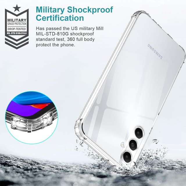 Detalle 2 de LeYi A05s 4G clear shockproof case