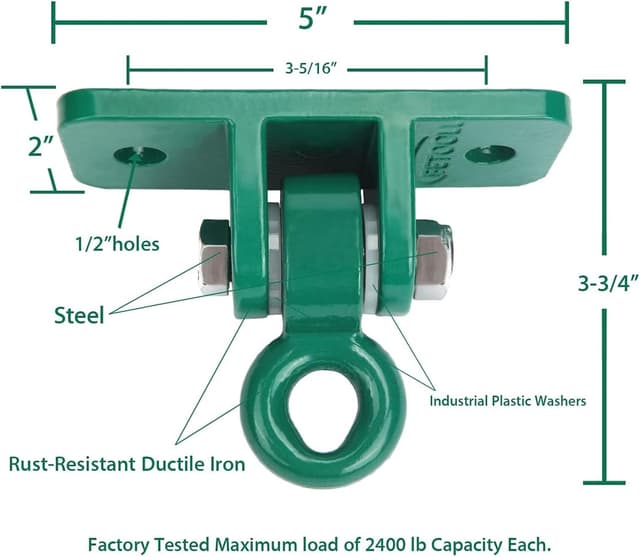 Detalle de BETOOLL 2400 lb Swing Hangers