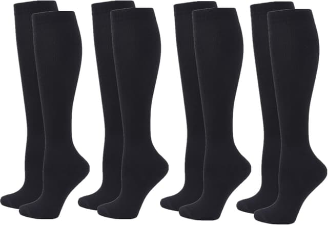 Detalle de Zingso 20–25mmHg Compression Socks (knee-high) for Women & Men – 2/3/4/6 pairs