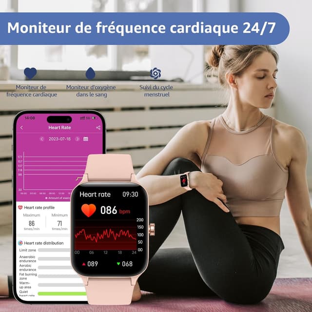 Detalle 2 de KIUVKAS P3 smartwatch sport 1,95