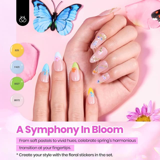 Detalle de beetles Gel Polish Beetles Gel-Nagellack-Set mit UV-LED Aushärtung – 36 Farben aus der Petal Symphony Collection