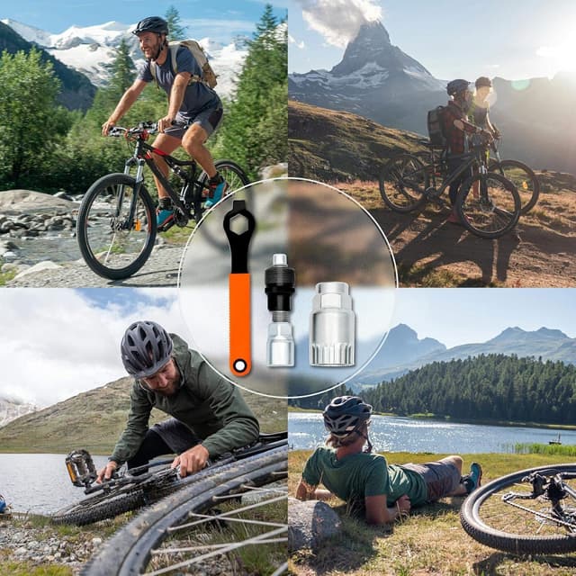 Thumbnail 6 de Fahrrad Kurbelabzieher & Tretlager-Werkzeug-Set (16 mm Schlüssel) zum Entfernen der Fahrradkurbel