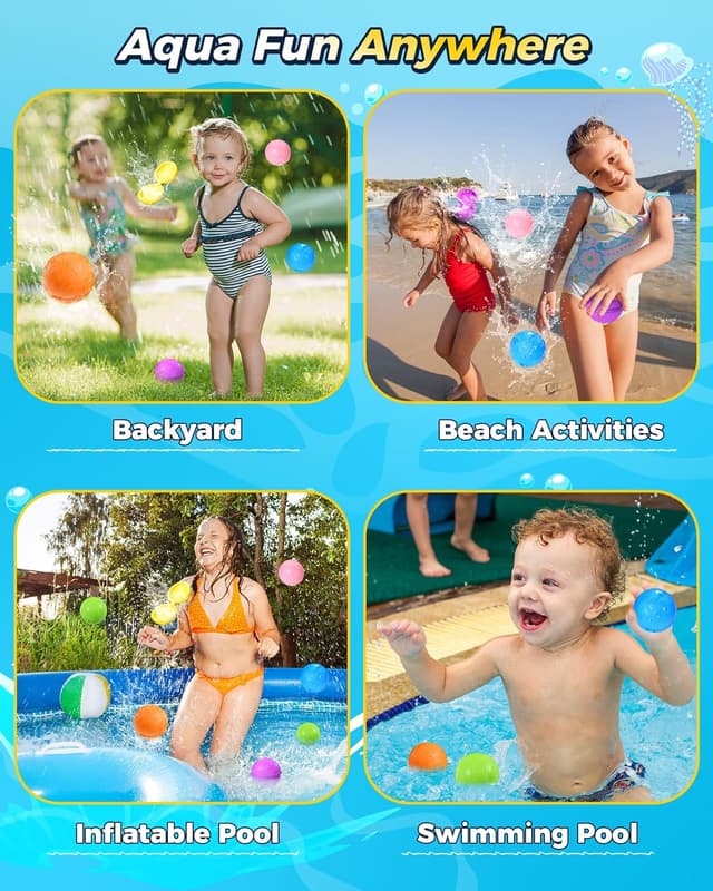 Thumbnail 4 de Reusable Water Balloons 12PCS - 1000+ Uses