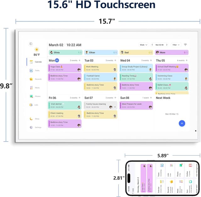 Detalle 2 de 15.6-inch Digital Calendar Planner