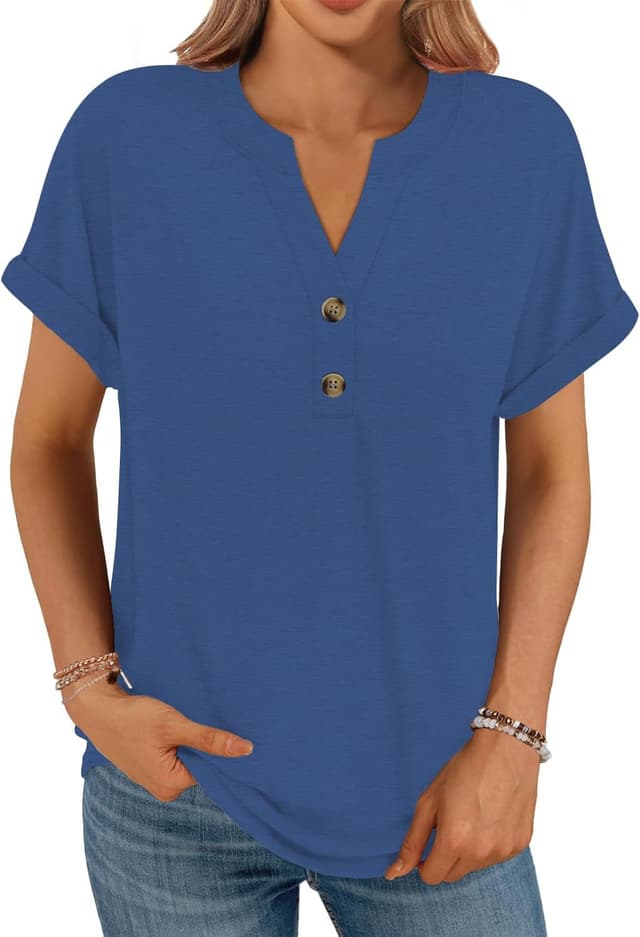 Thumbnail 4 de Cuptacc Damen T-Shirt V-Ausschnitt Oversize