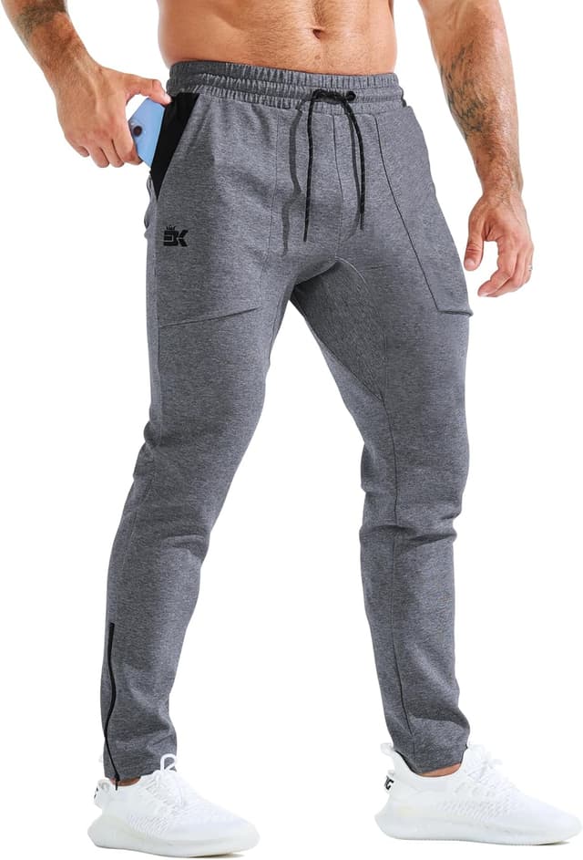 Detalle de BROKIG Mens Zero Armor gym jogger bottoms with zip pockets