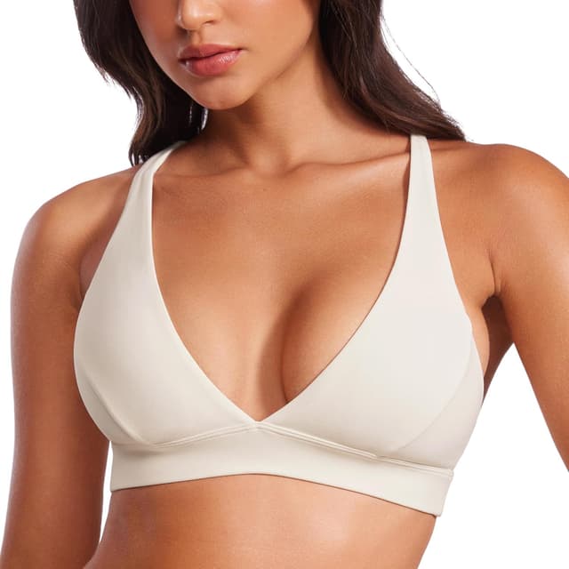 Thumbnail 6 de CRZ YOGA Butterluxe reggiseno sport a V profondo criss-croce imbottito con cuscinetti rimovibili