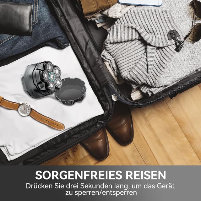 Thumbnail 6 de kensen Kopfrasierer 160 Min Akku đȘ