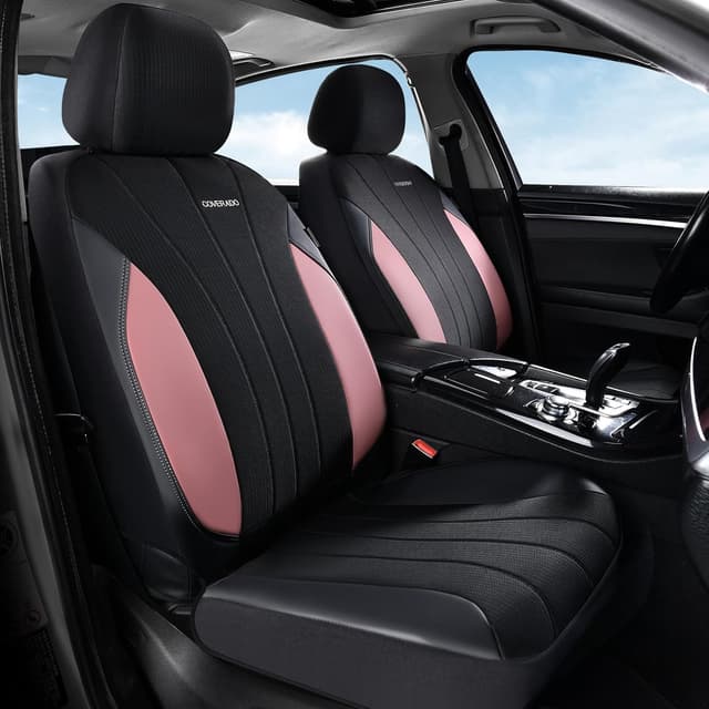 Detalle de Coverado 5-Seat Luxury Car Seat Covers (Full Set) in Pink