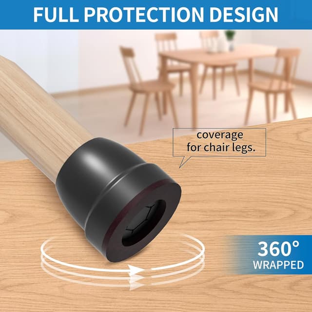 Thumbnail 5 de Ezprotekt Fundas para Patas de Silla 🪑, 8 Protectores de Silicona