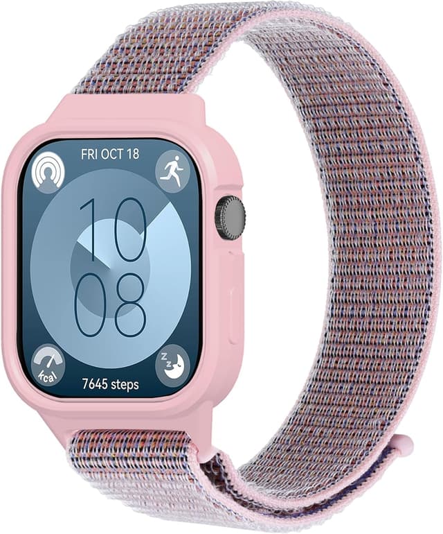 Detalle de Keecuty Nylon-Armband für Huawei Watch Fit 3 – verstellbares Sport-Uhrenband