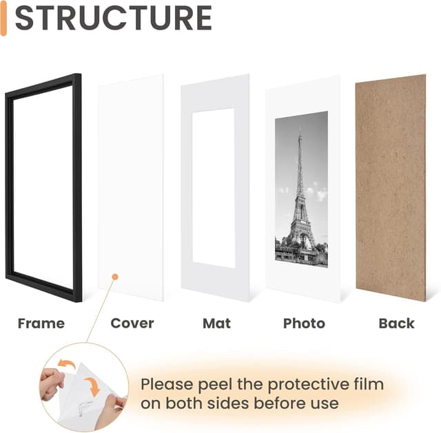 Detalle de Upsimples 16x20 Picture Frames Set of 5