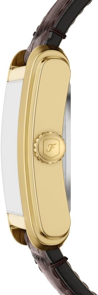 Detalle de Montre automatique Fossil Hommes ME3271 avec bracelet en cuir marron