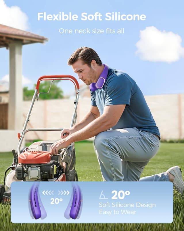 Detalle 2 de Bearwind Portable Neck Fan, 5000mAh