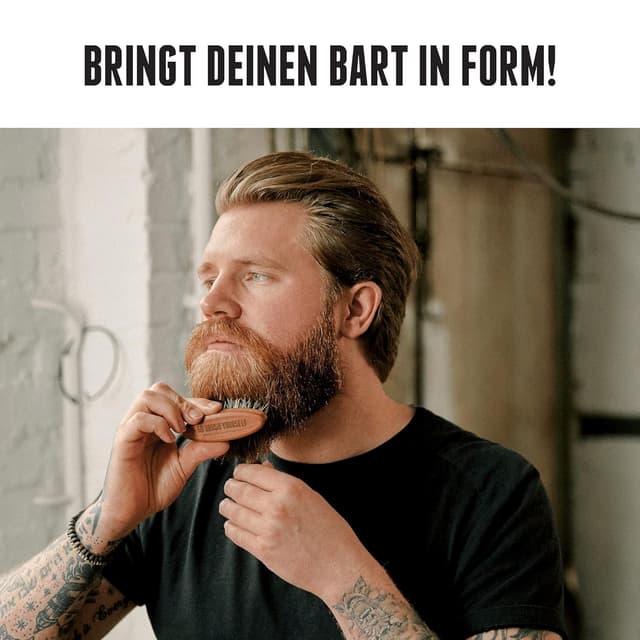 Detalle 2 de Brooklyn Soap Company Bartbürste mit 3 Tage Bart