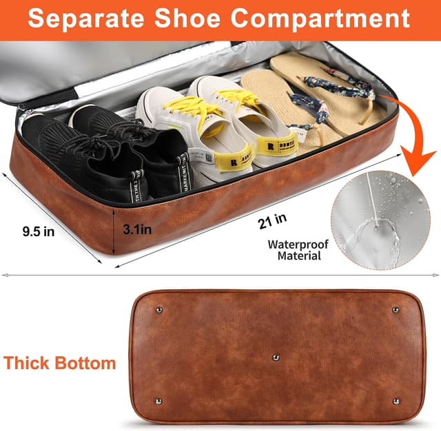 Thumbnail 3 de IBFUN Weekender 21" travel duffel with shoe compartment