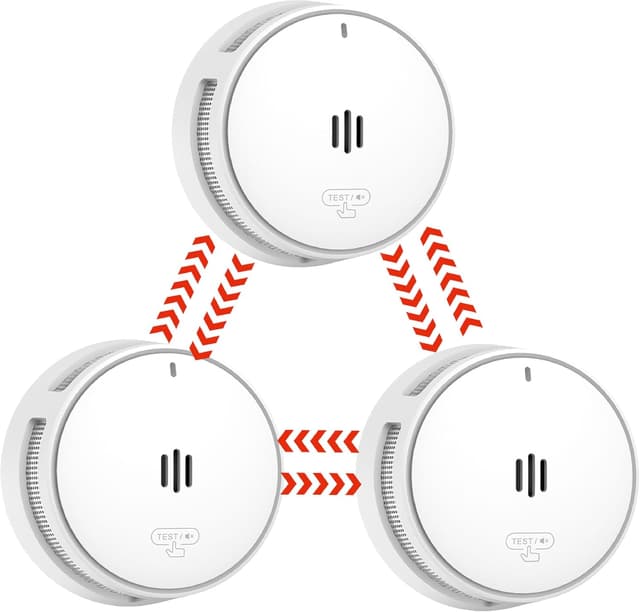 Imagen de Détecteurs de fumée interconnectés 3‑pack 10 ans en OfertitasTOP