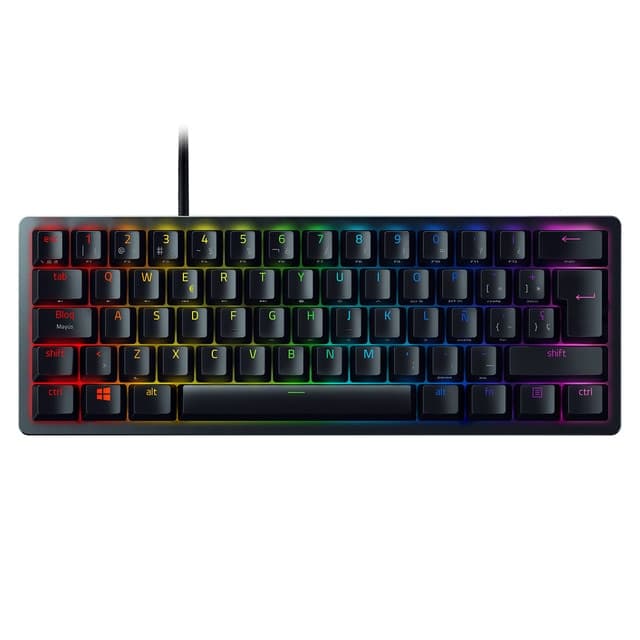 Detalle de Razer Huntsman Mini teclado gaming con cable, switch rojo ⌨