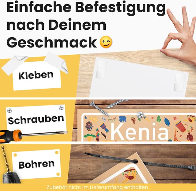 Thumbnail 5 de DankeDir Kenia Ortsschild Kunststoff 30x20 cm