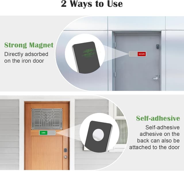 Thumbnail 4 de GlasFlength Panneau Porte Libre Occupé